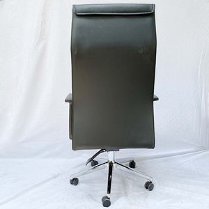 Ergonomic Office <b>Chair</b> with Swivel Base and Adjustable Height Black Faux Leather Upholstery and Foam for Home Use-MF6635D - Product Image 6