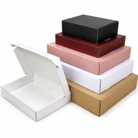 Boîte d'expédition en carton recyclable personnalisée avec gaufrage et pelliculage mat pour le commerce électronique et la vente au détail