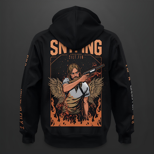 Sniping in hoodie tùy chỉnh đồ họa lông cừu áo thun với thiết kế chiến thuật và OEM tùy chọn nhãn hiệu riêng - Product Image 2