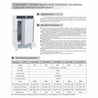 Inkubator Suhu dan Kelembapan Konstan Lab 1200W 350L 220V 5 hingga 65 Derajat Celcius Tipe Vertikal dengan Roda