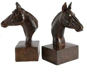 Luxury Gold Finish Pineapple Bookends Set Of 2 For Stylish Home <b>Office</b> And <b>Bookshelf</b> Decoration Accent Handcrafted From India - Product Image 4