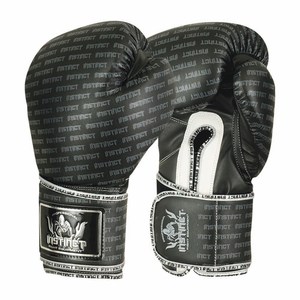 Guantes de boxeo de piel sintética PU con logotipo personalizado, guantes de entrenamiento de boxeo profesional con dedos completos, que absorben la humedad, para adultos - Product Image 1