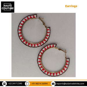 Vêtements de soirée Bijoux de mode faits à la main Miyuki Perles carrées cerceaux Anneaux en métal Boucles d'oreilles pour femmes pour commandes en gros - Product Image 5