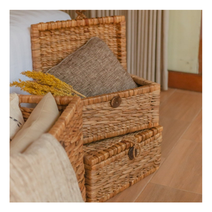 Camion de blanchisserie personnalisé en jacinthe d'eau rotin panier de rangement tissé à la main meilleure décoration intérieure avec service personnalisé - Product Image 2