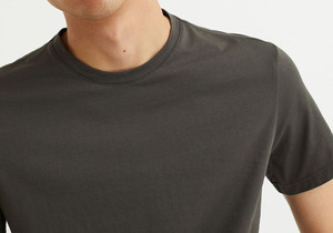 Camiseta de manga corta para hombre de Algodón 100% con hombros caídos y cuello redondo de gran tamaño con estampado de pantalla personalizado y precio al por mayor - Product Image 6