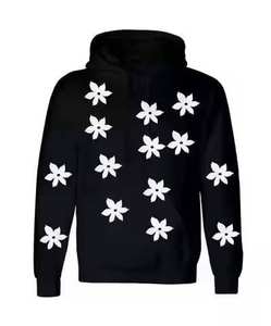 Vente en gros de vêtements de mode best-seller de sweats à capuche de couleur unie avec impression bouffante fabriqués au Pakistan sweats à capuche avec impression bouffante pour femmes - Product Image 5