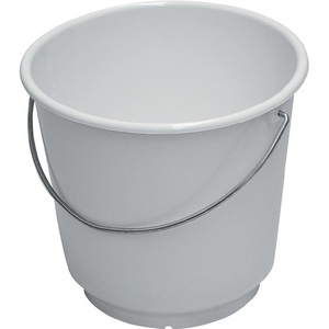 Seau en polyéthylène blanc de 10 L, qualité alimentaire, 290 mm x 265 mm - Product Image 1