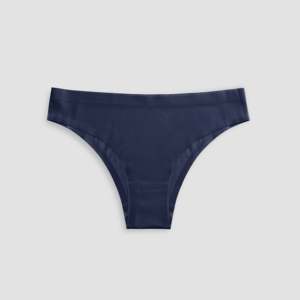 Culotte sans couture de haute qualité en bleu foncé, taille unique XL, coupe haute, style quotidien en Spandex/Nylon fin, ODM - Product Image 1