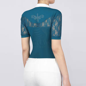 Nueva Llegada, Camisas de Equitación Personalizadas de Alta Calidad, Spandex/Nailon/Poliéster, Impermeables y Transpirables para Mujer, Disponibles en Línea - Product Image 2