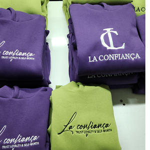 Sweat-shirts unisexes confortables en polaire de qualité supérieure, imprimés sur mesure, écologiques, à motif uni, élégants, avec broderie floquée, décontractés, à enfiler - Product Image 4