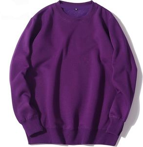 Custom Unisex Plain Crewneck <b>Sweatshirt</b> Embroidery Printing logo High Quality Blank Cotton Crewneck <b>Sweatshirt</b> for Men - Product Image 1