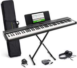 Brand New Ale s is 88 Key <b>Keyboard</b> Piano <b>with</b> 480 Sounds Speakers USB MIDI Carry Bag <b>Stand</b> - Product Image 1