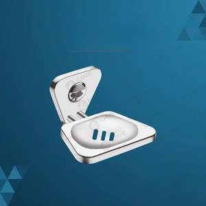 Jabonera duradera de acero inoxidable Tricon CP, jabonera de baño montada en la pared, accesorio de higiene de diseño moderno - Product Image 1