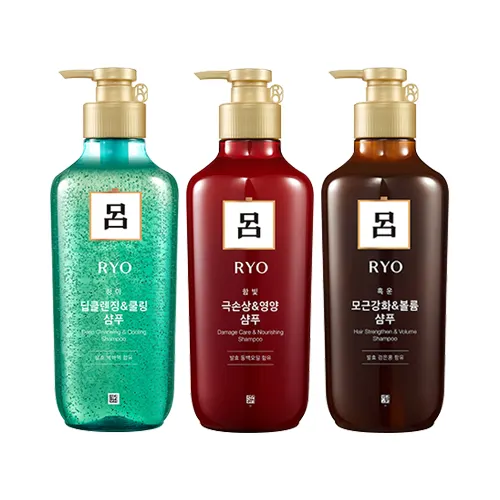 [Ryo] Shampoo (2021) - 550ml New #Damage Care & Nourishing #Deep Cleansing & Cooling #Hair Strengthen & Volume