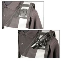 Gilet de sécurité unisexe en polyester haute visibilité et haute qualité avec détection d'aiguilles, fente pour carte d'identité, logo personnalisé, couleur personnalisée, OEM
