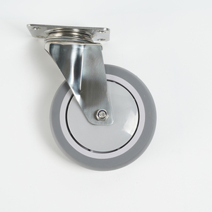 <span class=keywords><strong>3</strong></span> 4 5 Polegada M Tipo TPR Rodízio Giratório com Freio para Carrinho Médico e Equipamentos Rodízio Roda - Product Image 4