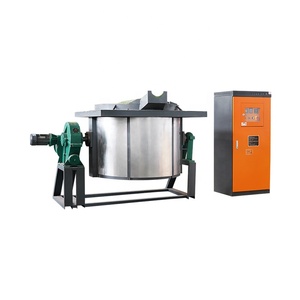 Horno de Fusión Industrial Hongteng de 100 kg para Aluminio, Horno de Fusión por Inducción IGBT con Reductor de Inclinación - Product Image 3