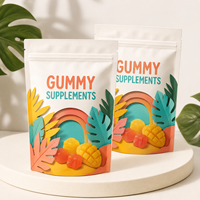Sachet d'emballage personnalisé imprimé, anti-humidité et anti-odeur, avec fermeture éclair, de qualité alimentaire, pour compléments alimentaires, lait et aliments pour animaux de compagnie