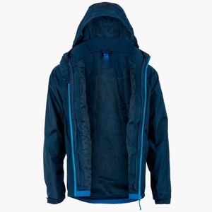 แจ็กเก็ตกันลมเป็นมิตรต่อสิ่งแวดล้อมสำหรับผู้ชายเสื้อแจ็คเก็ตผ้าถักแบบวินเทจสไตล์คลาสสิกกันน้ำระบายอากาศด้านหน้า - Product Image 3