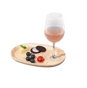 Plato de aperitivo de madera hecho a mano de último diseño, copa de vino con grabado para el hogar, cocina, Hotel y restaurante - Product Image 3