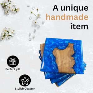 Durable Stylish Jute Coaster <b>Epoxy</b> Wood <b>Table</b> Mats Pads Woven Elegant <b>Table</b> Protection Decoration Family Gatherings Parties - Product Image 6