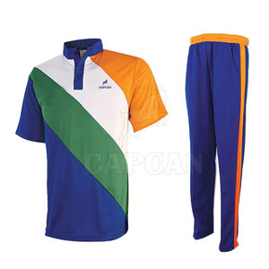 Uniformes de cricket professionnels pour hommes - Vente en gros d'uniformes sportifs personnalisés, logo imprimé sur mesure, 100% polyester, séchage rapide - Product Image 1