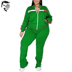 Vêtements de sport décontractés pour femmes survêtement d'hiver à capuche à manches longues pantalon de survêtement zippé respirant couleur unie survêtements - Product Image 6