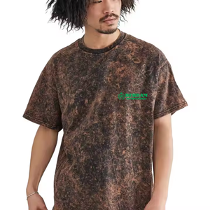 High Quality Summer Casual Blank Unisex Wide O Neck Short Sleeve Oversized Loose Fit Men 240gsm 100% Organic Cotton Printed - Product Image 6