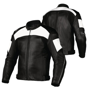 Veste en cuir pour homme, best-seller, style moto, décontractée, coupe-vent, grande taille, design personnalisé, durable et respirante - Product Image 3