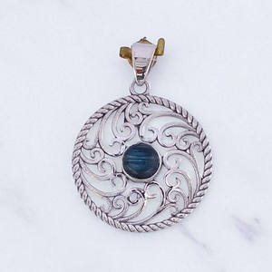 Colgante de labradorita Encantador artesano de Plata de Ley 925 hecho a mano con joyería única hecha a mano - Product Image 2