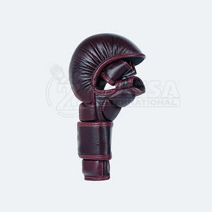 Gants hybrides en cuir PU personnalisables de haute qualité pour le combat et l'entraînement Gants d'arts martiaux et de boxe en stock - Product Image 4