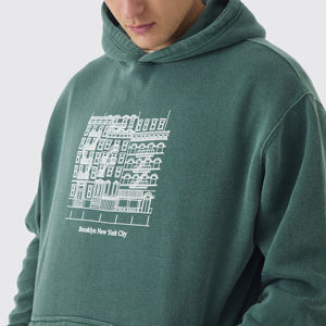 Sweat à capuche en coton décontracté et élégant pour homme, imprimé, personnalisable, pour l'hiver, par temps froid, taille 3XL, impression numérique, teinture unie - Product Image 4