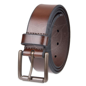 Cintos De Couro De Moda Personalizado Logotipo Impresso Cintos De Vestido De Couro Genuíno Para Homens Desgaste