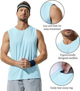 Chaleco deportivo sin mangas para hombre, camiseta sin mangas para entrenamiento de gimnasio, ropa deportiva transpirable de secado rápido para correr y entrenar - Product Image 5