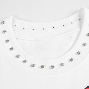 เสื้อยืดพิมพ์ลายการ์ตูนแนวสตรีทสำหรับผู้ชายเสื้อยืดประดับพลอยเทียมขนาดใหญ่แบบสั่งทำสำหรับฤดูร้อนสไตล์2025 - Product Image 4