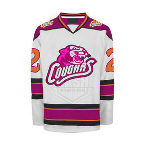 Maillot de hockey sur glace personnalisé de haute qualité par sublimation petit quantité minimale de commande coloré commande d'équipe vêtements de hockey sur glace - Product Image 6