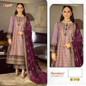 Nuevo diseñador tradicional indio pakistaní Salwar Kameez traje con bordado trabajo vestido de estilo moderno - Product Image 4