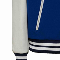 Veste universitaire de haute qualité, hiver, logo personnalisé, broderie, design, veste de baseball universitaire pour homme, fermeture, veste bomber OEM