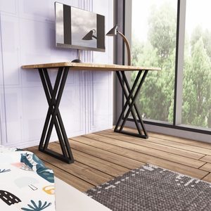 ขาเหล็กรูปตัว x สีดำสำหรับงานหนักฐานเฟอร์นิเจอร์สำหรับงานประดิษฐ์ทำด้วยตัวเอง - Product Image 4