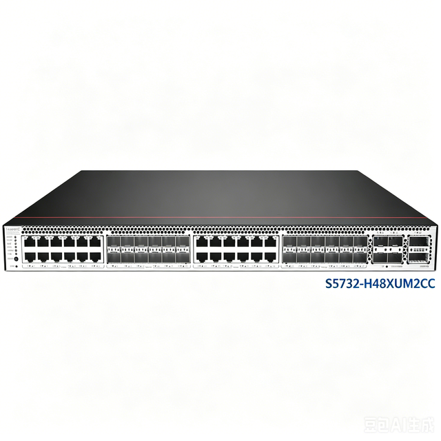 S5732-H48XUM2CC 48 Port Gigabit Switch 100GE Uplink Layer 3 Managed Campus Core Switch 2.56Tbps High Performance Network Switch