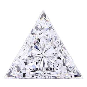 Diamante de Laboratorio Triangular de 1 Quilate, Corte Triangular, Claridad VVS1, Color F, Certificado IGI - Product Image 2