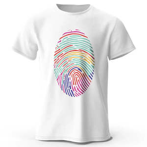เสื้อยืดออกกำลังกายผู้ชายไซส์ใหญ่ ผ้าเจอร์ซีย์ น้ำหนัก 240 กรัม ลายโลโก้ ดีไซน์ลายลายนิ้วมือ พิมพ์ลาย หมายเลขรุ่น - Product Image 1