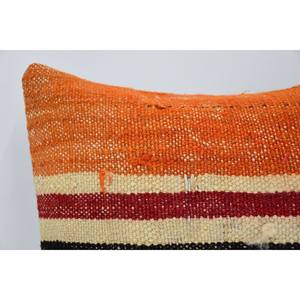 หมอนผ้าขนแกะถักทอลายวินเทจสีส้มขนาด12X12นิ้ว - Product Image 2