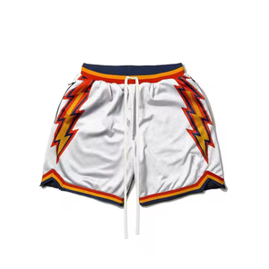 Best Quality Summer <b>Men's</b> <b>Basketball</b> <b>Shorts</b> Polyester Baggy Casual Design with Customization Solid Pattern and Pockets - Product Image 6