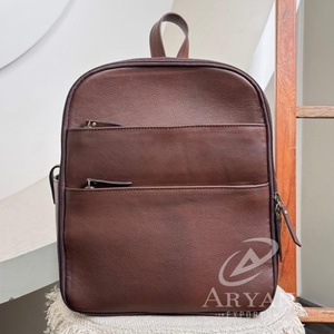 Sac à dos unisexe fonctionnel en cuir véritable de grande capacité de haute qualité avec séparateurs rembourrés sacs de caméra numérique pour l'extérieur - Product Image 1