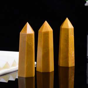 Wholesale Natural Yellow Jasper <b>Crystal</b> Craft Tower Point Polished Healing Stone Obelisk <b>For</b> Reiki Meditation And Home <b>Decor</b> - Product Image 6