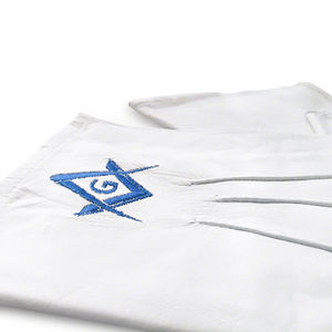 La mejor edición de guantes masónicos ecológicos para hombres y mujeres, guantes y guantes masónicos hechos a mano con bordado personalizado - Product Image 2