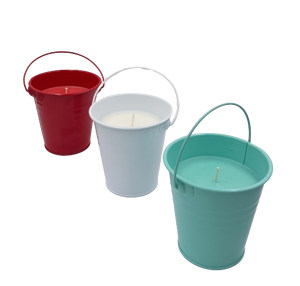 Direct Vietnam Factory Custom Private Label Seau en étain Bougies parfumées Mélange de cire de palme Respectueux de l'environnement Mariages du Nouvel An - Product Image 1