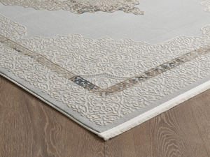 Tapis turc de luxe fait à la machine, Borrego gris marine, qualité supérieure pour salon, fabriqué à Gaziantep. - Product Image 3