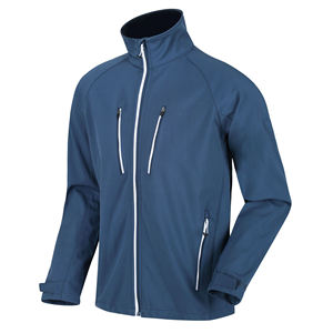 Chaqueta Softshell impermeable a prueba de viento de 3 capas para hombre, elegante y versátil, con capucha, suministro OEM, resistente al agua con cierre de cremallera - Product Image 5